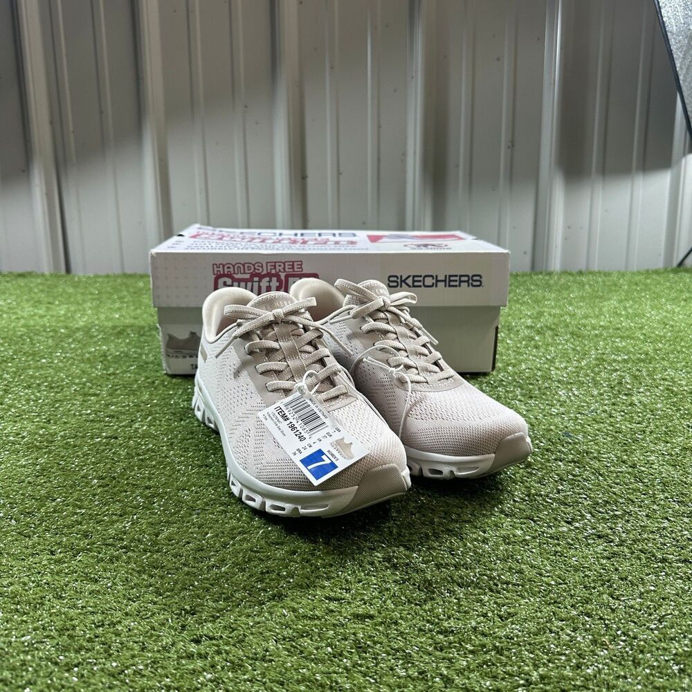 Skechers Swift Fit Women's US 7 Tan Hands Free Sneakers